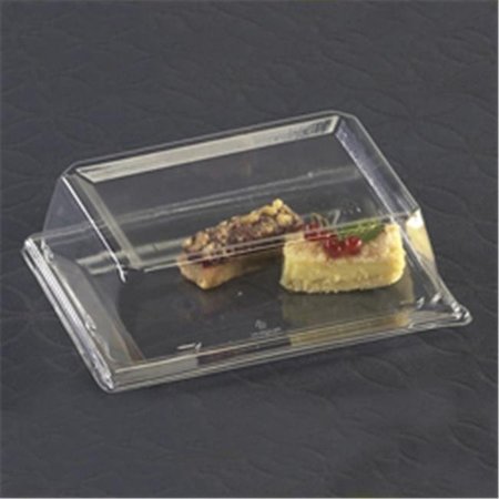 EMI YOSHI EMI Yoshi EMI-RP6LP Rectangle Dessert Plate Dome Lid - Clear EMI-RP6LP